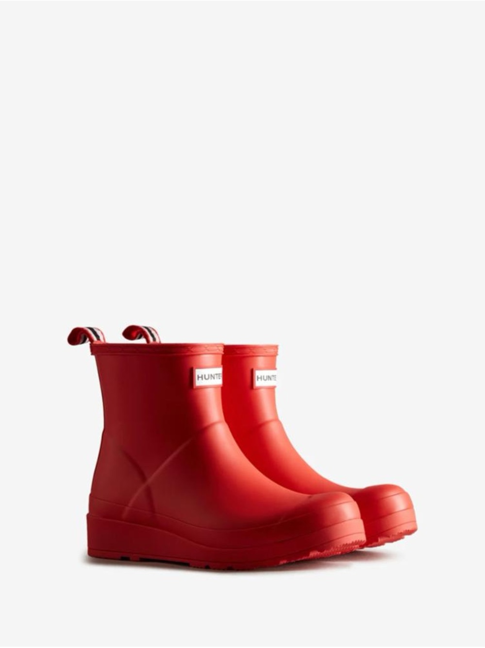 Hunter Play Red Short Waterproof Rain Boots